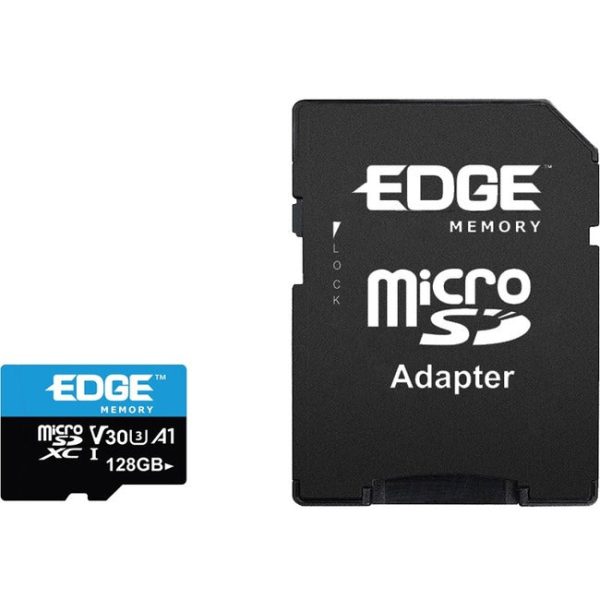 Edge Memory 128gb Microsdxc Vsc (v30 U3) Memory Card With Adapter Supply