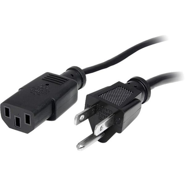 StarTech.com 25ft(7.6m) Computer Power Cord, NEMA 5-15P to C13, 10A 125V 18AWG, Black Replacement AC PC Power Cord, TV Monitor Power Cable Hot on Sale
