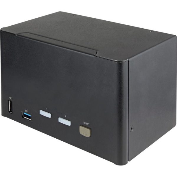 StarTech.com 2 Port Quad Monitor DisplayPort KVM Switch 4K 60Hz UHD HDR, DP 1.2 KVM Switch, 2 Port USB 3.0 Hub, 4x USB HID, Audio, Hotkey Discount